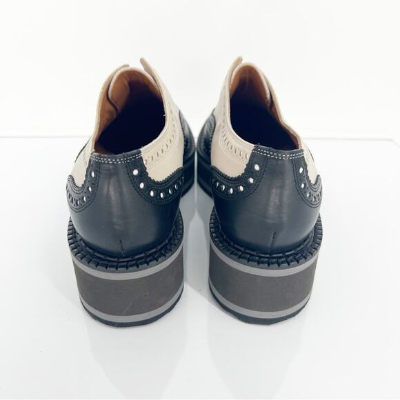 NEW Clergerie Becka Derbies Shoes 10 Noir - Picture 5 of 8